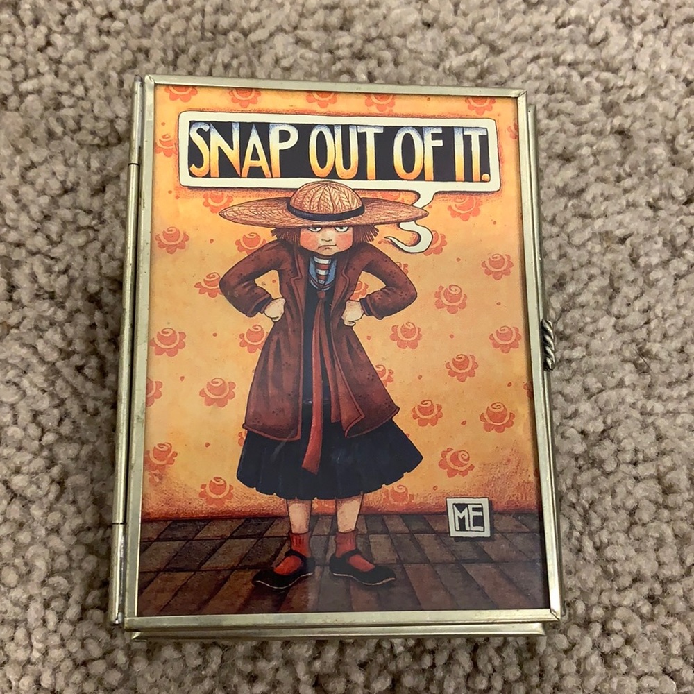 Rare Mary Engelbreit “Snap Out Of It” Jewelry Trinket Box